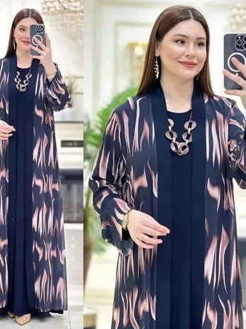 Jalabiya Abayas Dress Set Kaft...