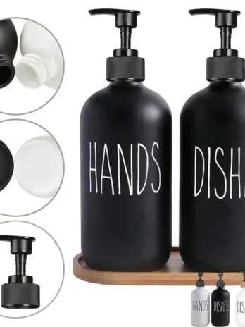 Refillable Soap Dispenser Set