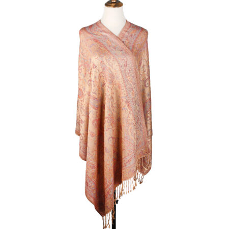 Ethnic Style Cashew Pattern Jacquard Tassel Scarf For Women - Image 6