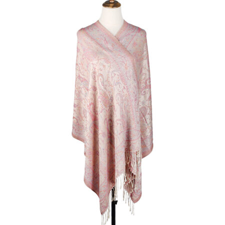 Ethnic Style Cashew Pattern Jacquard Tassel Scarf For Women - Image 7