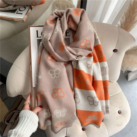 Double-sided Artificial Cashmere Scarf Thickened - Image 8