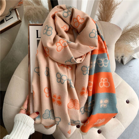 Double-sided Artificial Cashmere Scarf Thickened - Image 10
