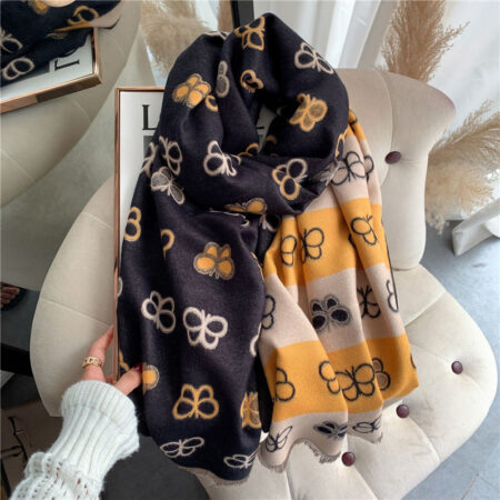 Double-sided Artificial Cashmere Scarf Thickened - Image 9