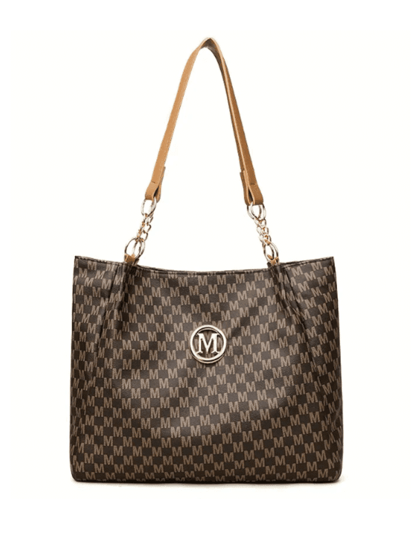 Women‘s Vintage Houndstooth Tote Bag