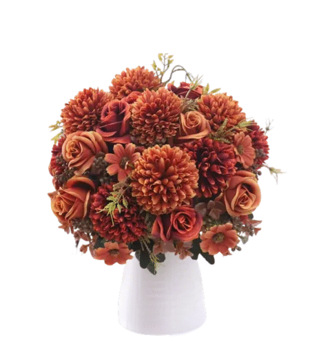 Silk Rose Artificial Flowers Decor