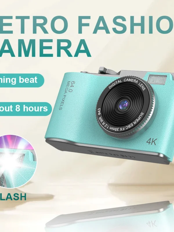 كاميرا رقمية قابلة لإعادة الشحن بدقة 4K