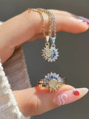 3pc Sun & Moon Couple Jew...