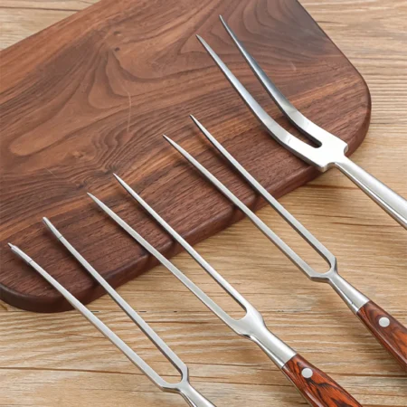 Stainless Steel BBQ Fork – Portable Grill Tool for Outdoor Cooking & Camping - Image 4