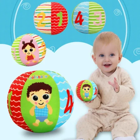 ⁦Soft Baby Sensory Balls – Rattle & Grasp Toys for 0–12 Months⁩ - الصورة ⁦4⁩
