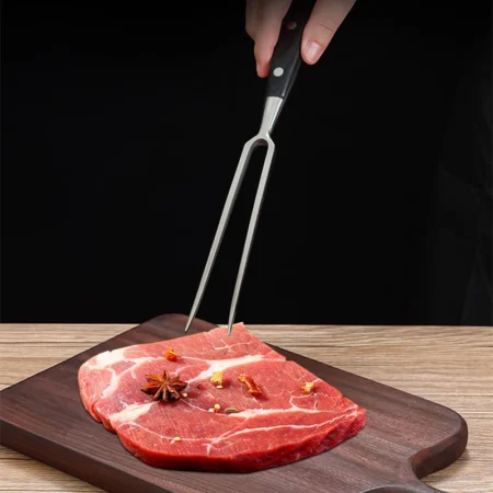 Stainless Steel BBQ Fork – Portable Grill Tool for Outdoor Cooking & Camping - Image 3