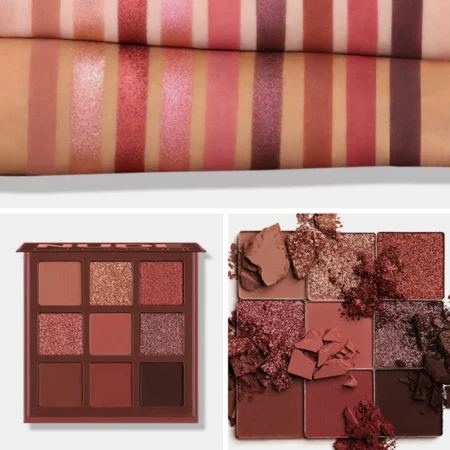 9-Color Eyeshadow Palette – Matte & Glitter Nude Shades, Long-Lasting Eye Makeup Set - Image 2