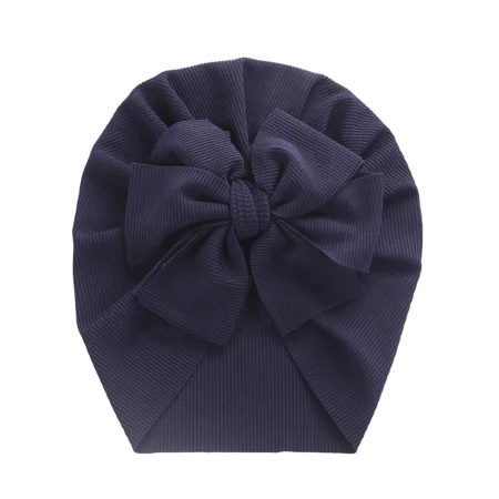 Baby Bunny Knot Turban Hat – Ribbed Elastic Beanie for Newborns & Toddlers (0–4T) - Image 5