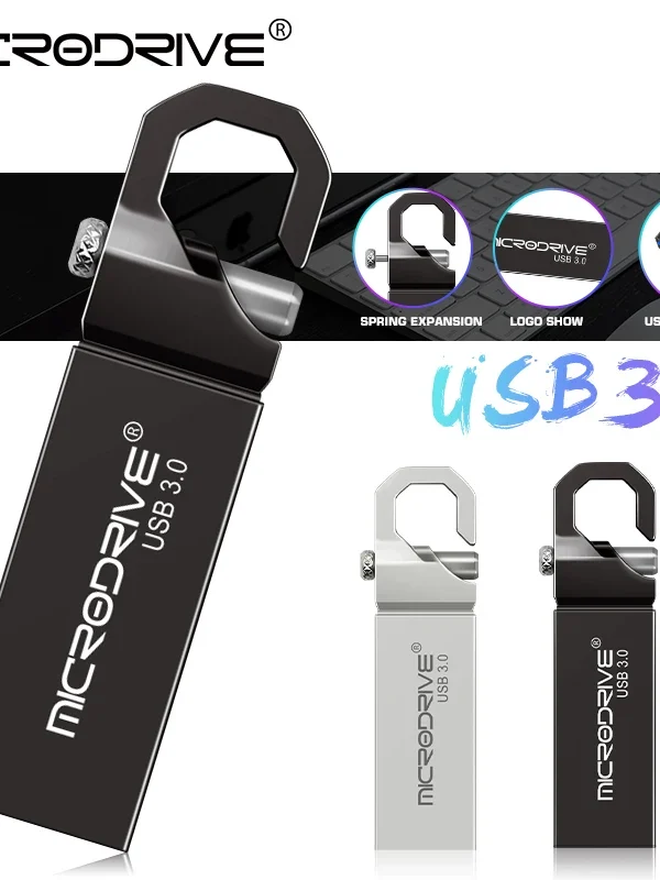 محرك أقراص USB محمول مقاوم للماء بمنفذ USB 3.0