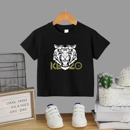 Kids Tiger Head Print T-Shirt & Shorts Set – Fashion Outdoor Summer Outfit for Boys & Girls (Ages 3–12) - Image 5
