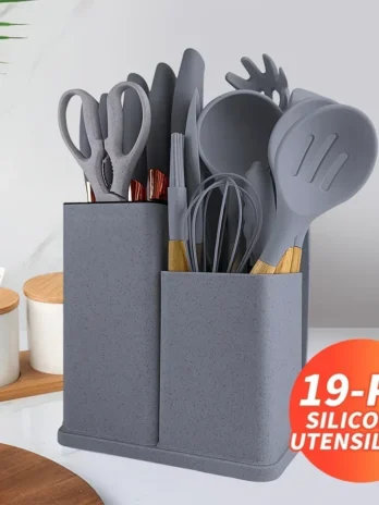 19 Pcs Non-Stick Silicone Kitc...