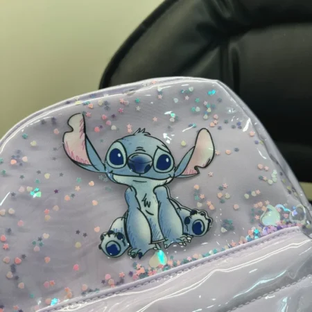 Disney Stitch Sequin School Bag – Cute Cartoon Backpack for Boys & Girls - Image 2