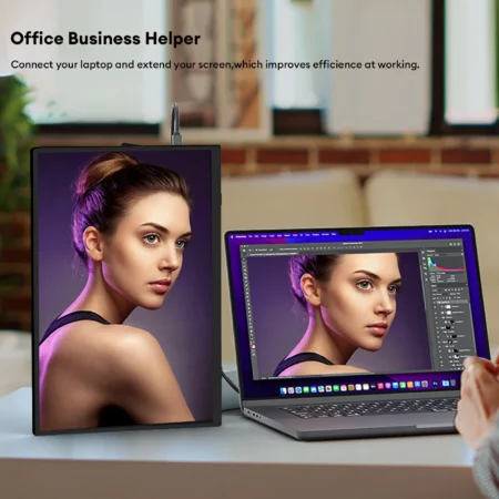 15.6"mUltra thin Back Stand Portable Monitor - Image 5