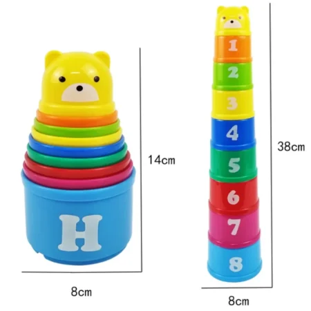 ⁦Kids Stacking Cup Game – Speed & Brain Training Puzzle Toy⁩ - الصورة ⁦6⁩