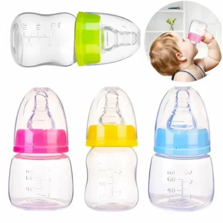 60ML Mini Baby Bottle – BPA-Free PP Feeding Bottle for Milk & Juice