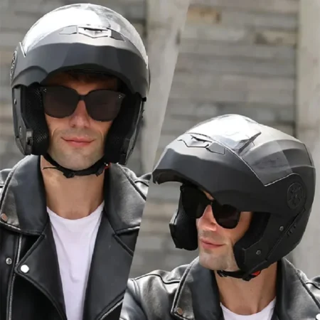 Personalised Dual Lens Flip Up Helmets Motocross Racin - Image 2