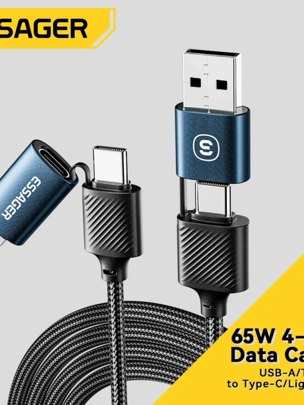 USB C To Type C Lightning Fast Charging Cable