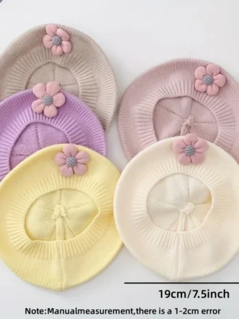 Flower Baby Beret Hat