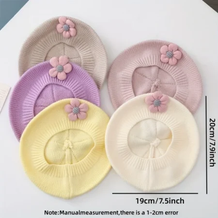 Flower Baby Beret Hat - Image 2