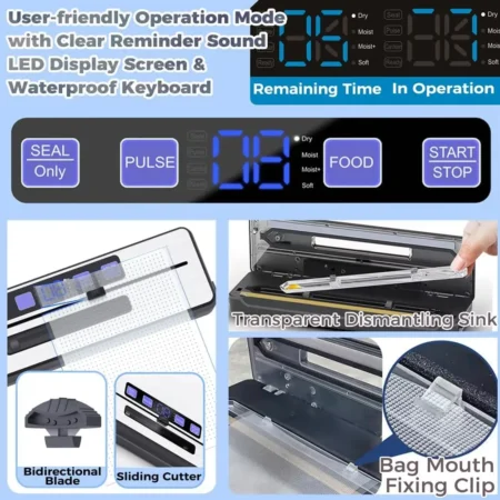 Vacuum Sealer Machine Food Sealer Pro Food Preservation - Image 5
