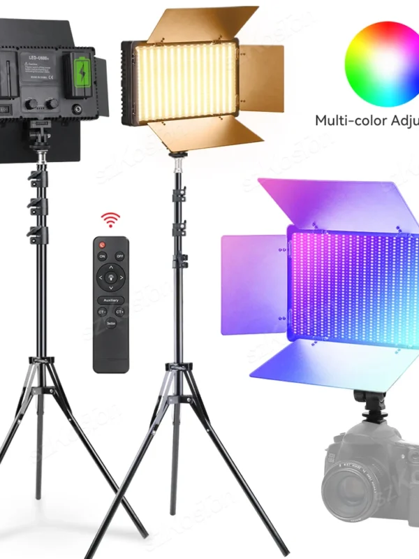 ضوء استوديو التصوير U600 RGB LED