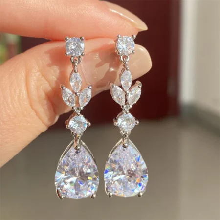 ZAKOL Luxury AAA Zircon Jewelry Set – Crystal Dubai Wedding Earrings & Necklace - Image 3
