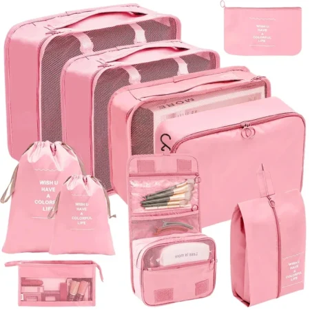 7–10 Pcs Travel Packing Cubes Set – Luggage Organizers for Clothes & Shoes - Image 4