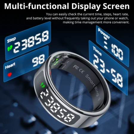 ⁦2025 COLMI R12 Smart Ring with Display Screen a⁩ - الصورة ⁦3⁩