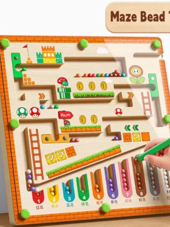 Magnetic Maze Ball Toy – Log...