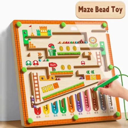 Magnetic Maze Ball Toy – Logic Puzzle Game for Toddlers (Ages 3–4)