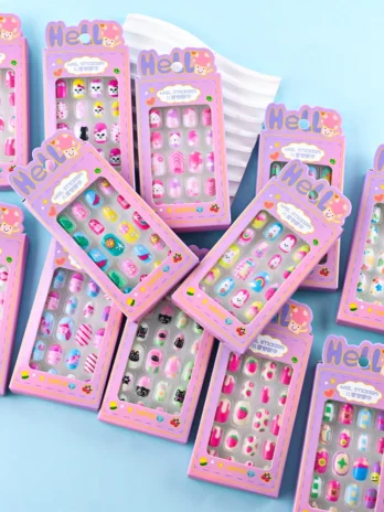 24-Piece Kids Cartoon Press-On...
