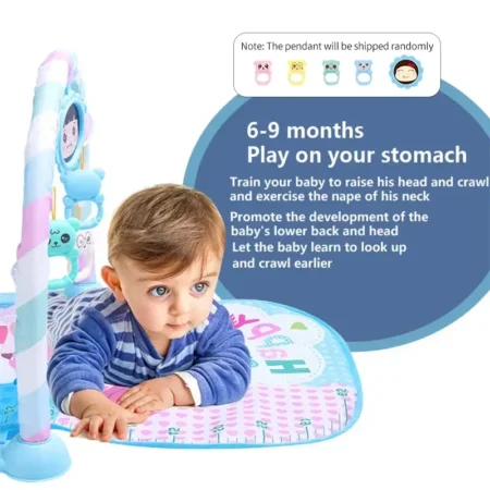 ⁦Baby Musical Foot Piano Mat – Tummy Time Activity Gym for Newborns (0–1 Year)⁩ - الصورة ⁦4⁩
