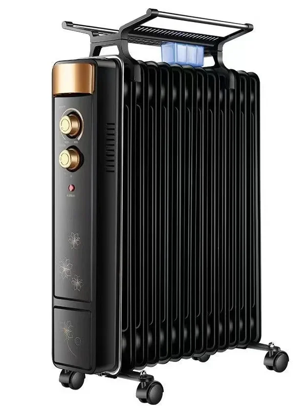 1500W Electric Oil Heater | 9-Fin Radiator with Constant Temperature Heating