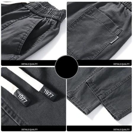 ⁦Casual Korean Jogger Men's Cargo Pants⁩ - الصورة ⁦5⁩