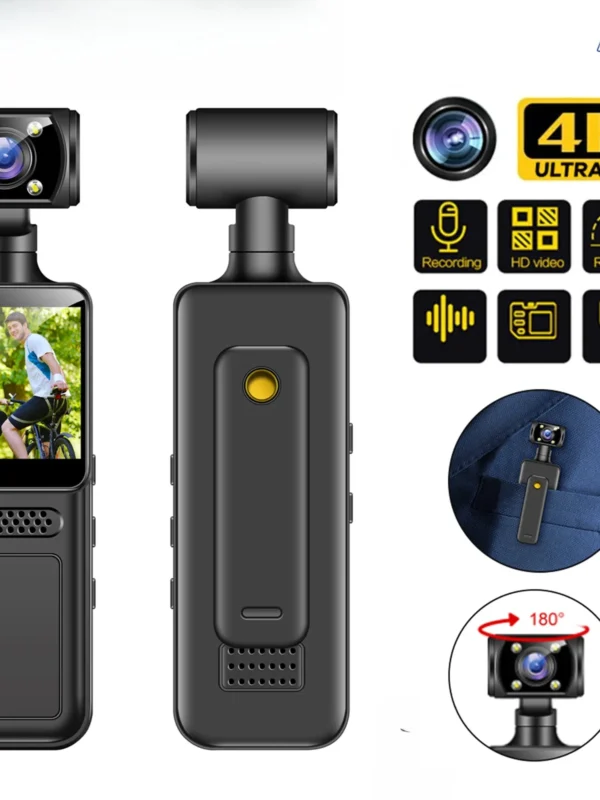EAEY 8K HD Handheld Pocket Camera 180 °