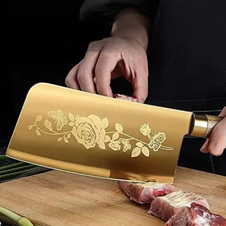 Rose titanium gold knife - Image 3