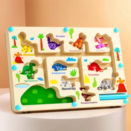 Montessori Magnetic Maze Board – Color Sorting & Bead Game for Kids - Image 6