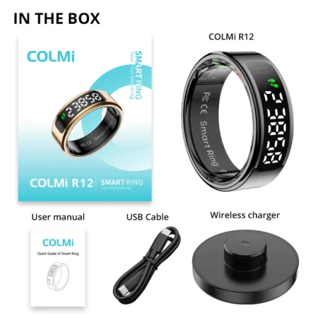 ⁦2025 COLMI R12 Smart Ring with Display Screen a⁩ - الصورة ⁦5⁩