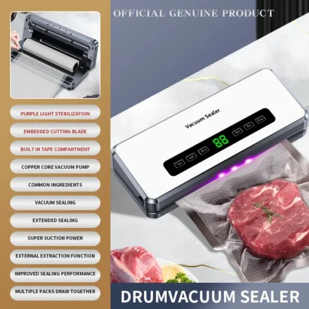 NEW Electric Food Vacuum Sealer Dry/Wet Food Packaging - Image 6