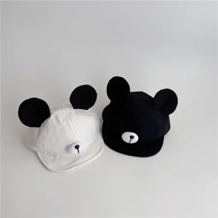 Cute Bear Ear Baby Hat for Kids Boy & Girl Soft Cotton - Image 5