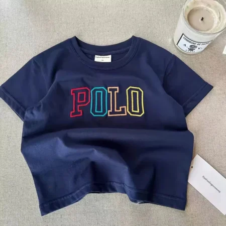 2025 Kids’ Korean Style Cotton T-Shirt | Trendy Letter Print Casual Tee for Girls - Image 5