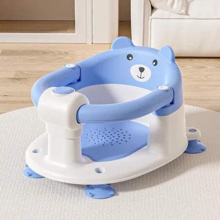 ⁦Baby Bath Seat – Non-Slip Bath Stool & Tub Support Chair for Safe Bathing⁩ - الصورة ⁦4⁩