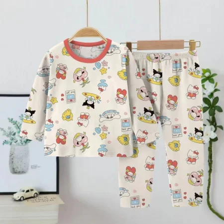 Anime Cinnamoroll Kids Pajama Set – Soft, Breathable Nightwear for Boys & Girls - Image 2