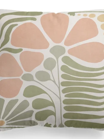 Floral print pillowcase