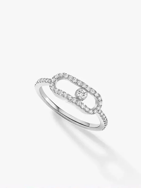 سوار كلاسيكي فاخر بتصميم هندسي مرصع بالزركونيوم المكعب - سوار عصري من الفولاذ المقاوم للصدأ للنساء