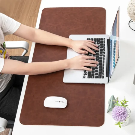 Waterproof PU Desk Pad – Large Non-Slip Mouse Mat for Laptop & Keyboard - Image 2